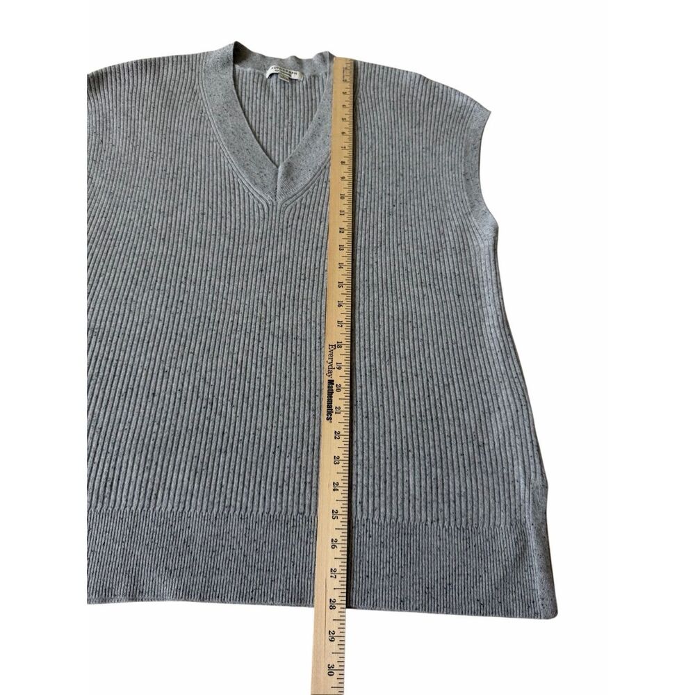 Autograph Cashmere Vest Top Ribbed Knitted Gray Large - Picture 5 of 8